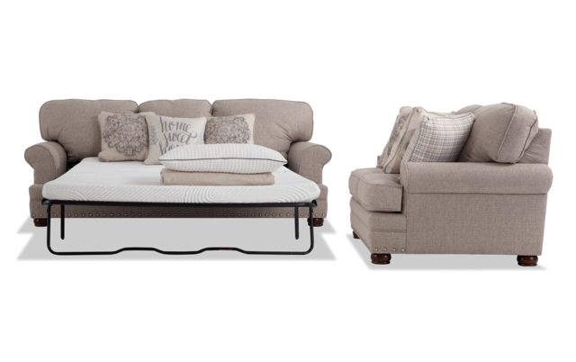 Charleston Bob O Pedic Queen Sleeper Sofa Loveseat