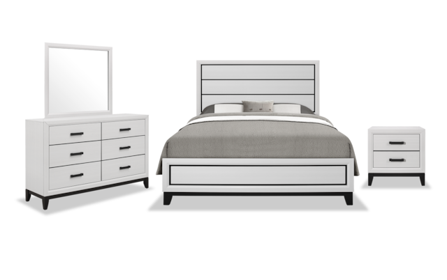 Joss Queen White Bedroom Set