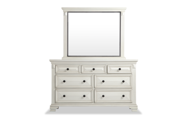 Palisades White Dresser Mirror Bobs Com