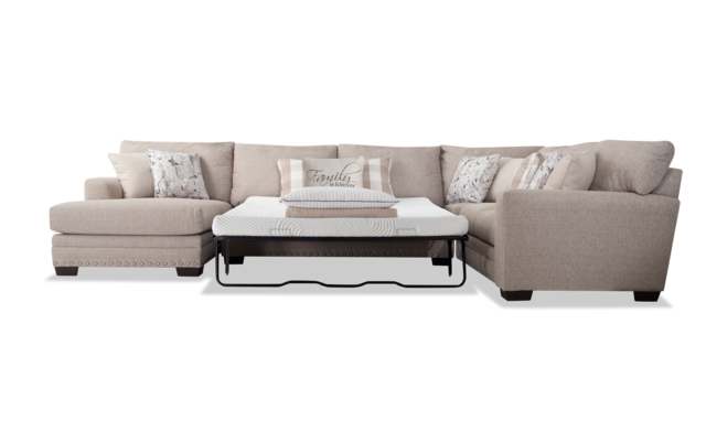 Cottage Chic 4 Piece Right Arm Facing Bob O Pedic Queen Sleeper Sectional S Furniture - Memory Foam Sectional Sleeper Sofa Cottage Chic 4 Piece Right Arm Facing Bob O Pedic Queen Sleeper Sectional S Furniture - Memory Foam Sectional Sleeper Sofa
