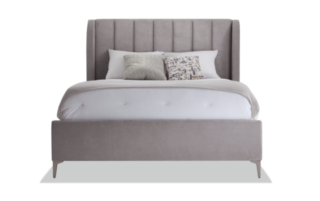 Aubrey Queen Gray Bed Bobs Com