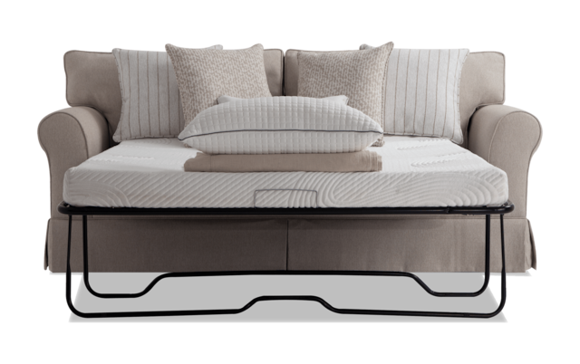 Laurel Beige Bob O Pedic Gel Queen Sleeper Sofa Bobs Com