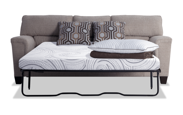 Calvin Almond Beige Bob O Pedic Cooling Queen Sleeper Sofa S Furniture Calvin Almond Beige Bob O Pedic Cooling, How Wide Is A Queen Sleeper Sofa