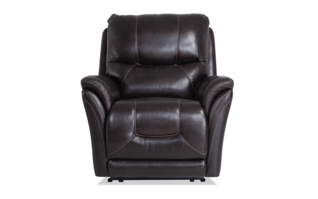 Turbo Brown Leather Power Recliner, Leather Power Recliner Chair