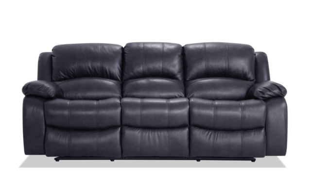 Olympus Gray Leather Power Reclining, Gray Leather Power Reclining Sofa