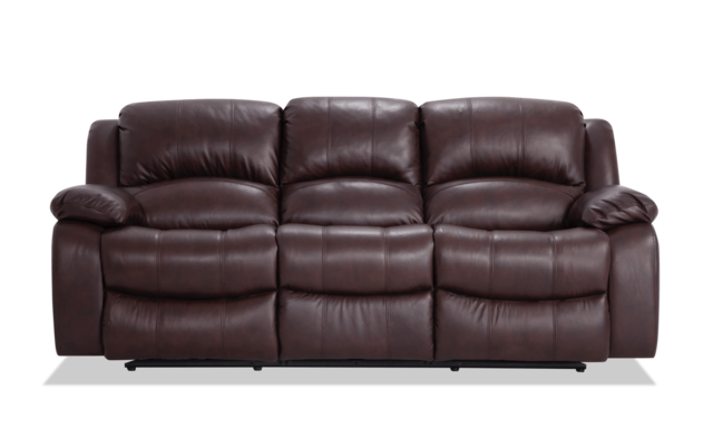 Olympus Brown Leather Power Reclining, Leather Power Reclining Sofa
