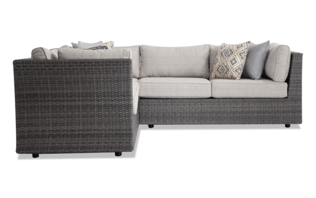 Laurel 3 Piece Outdoor Sectional With, Bobs Furniture Outdoor