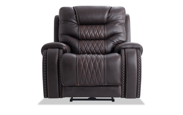 Walker Leather Espresso Power Sofa, Espresso Leather Reclining Chair