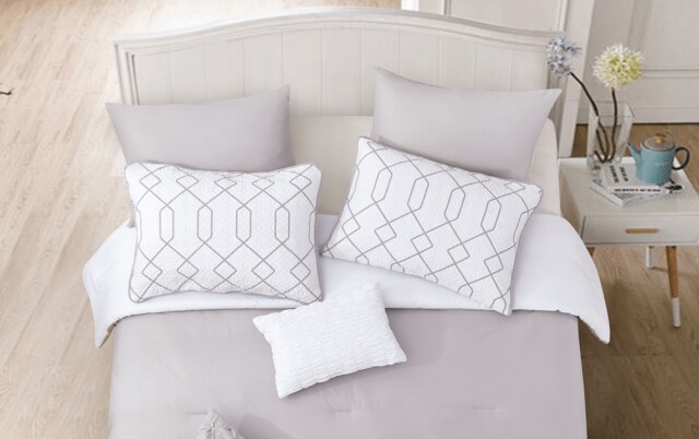 Millie 8 Piece Full Queen Comforter Coverlet Set Bobs Com