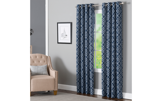 Bryony 50 X 63 Navy Curtain Panel Bobs Com