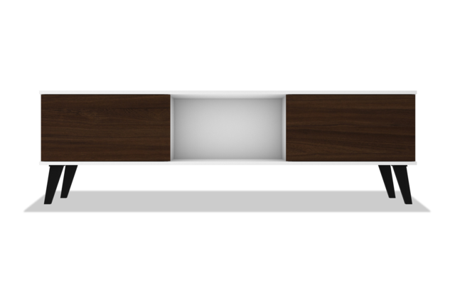 Tomi White Brown Tv Stand Bobs Com