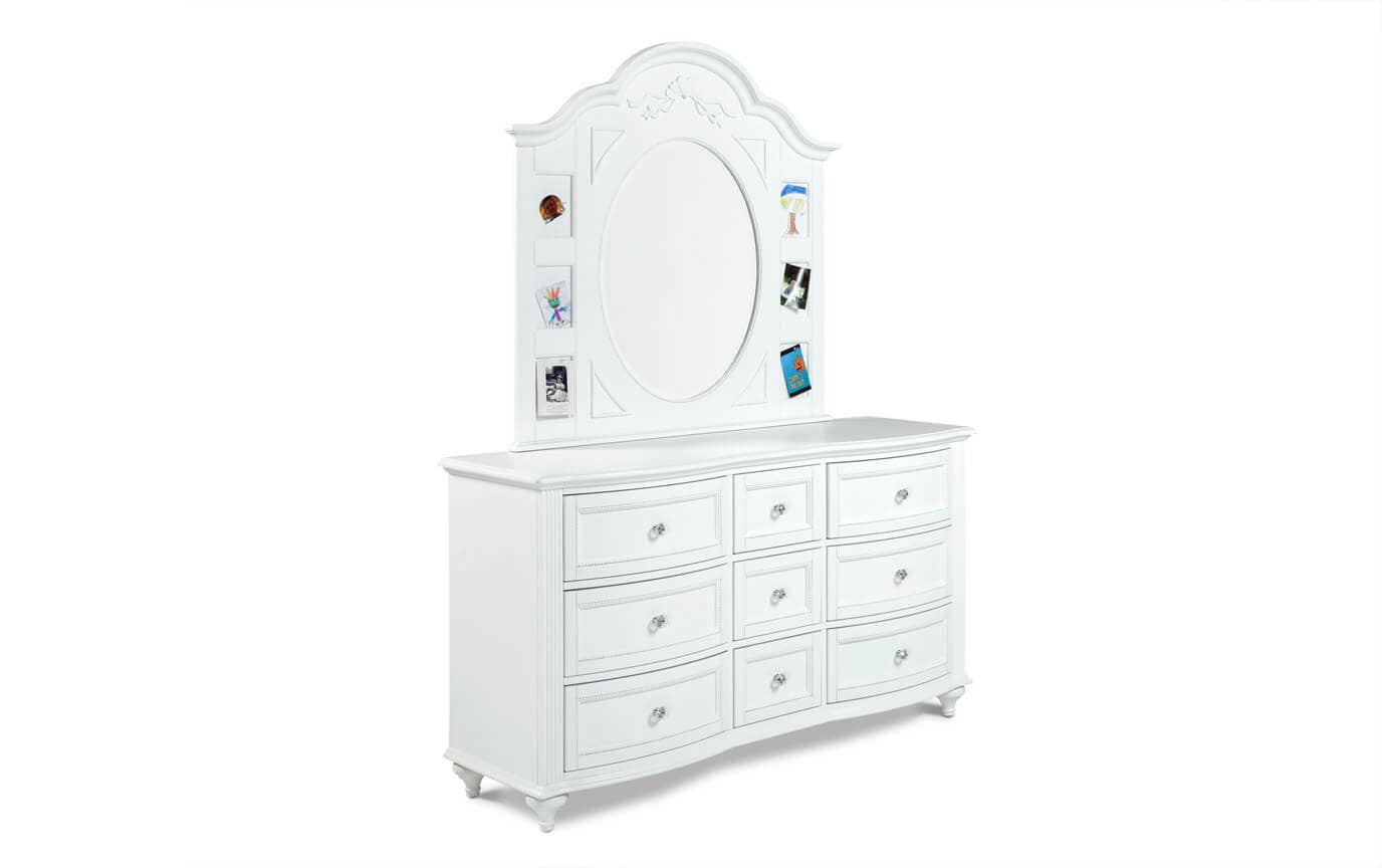 Madelyn White Dresser Mirror Bobs Com