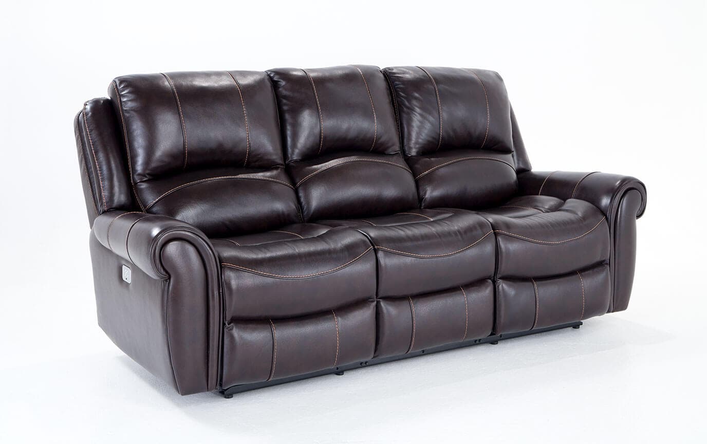 bennett leather power reclining sofa