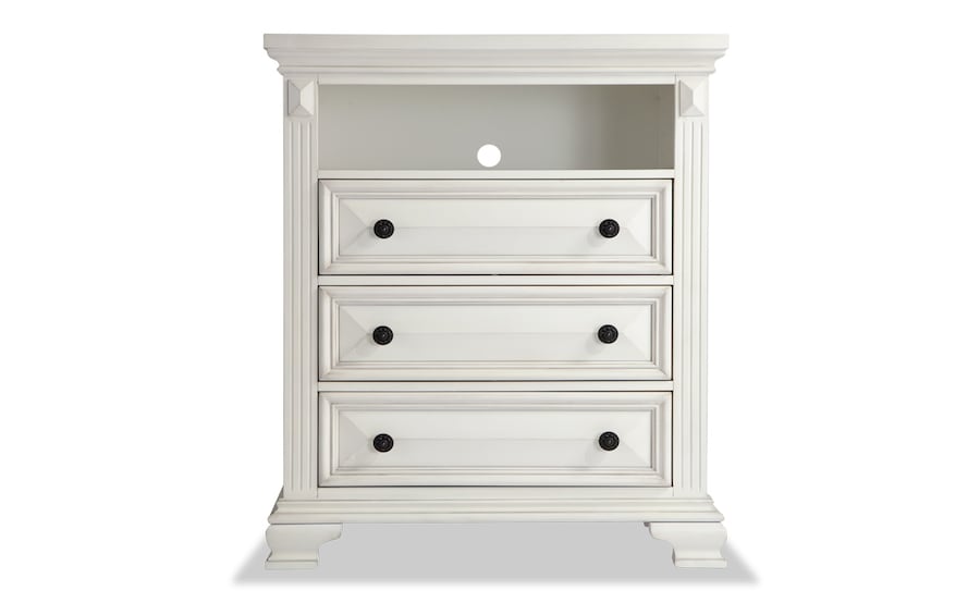 Palisades White Tv Chest Bobs Com