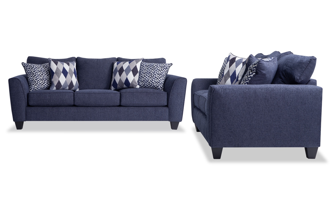 Capri Denim Sofa Set