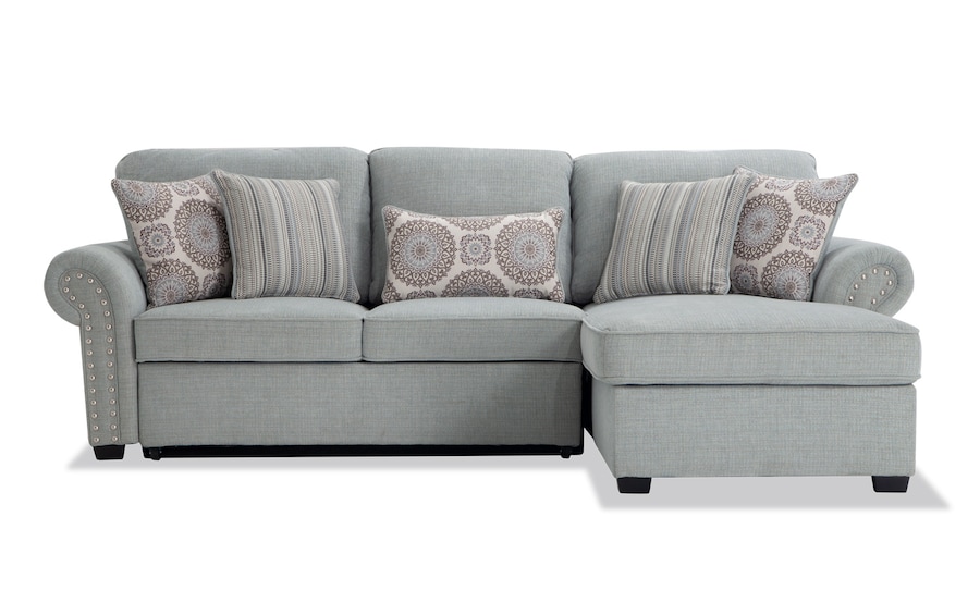 Playroom Artisan Blue Left Arm Facing Sectional Bobs Com