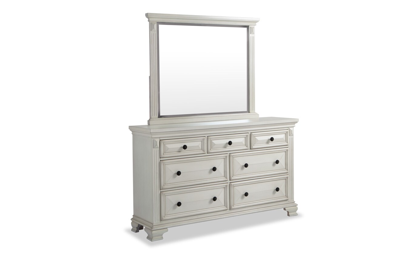 Palisades White Dresser Mirror Palisades White Dresser Mirror