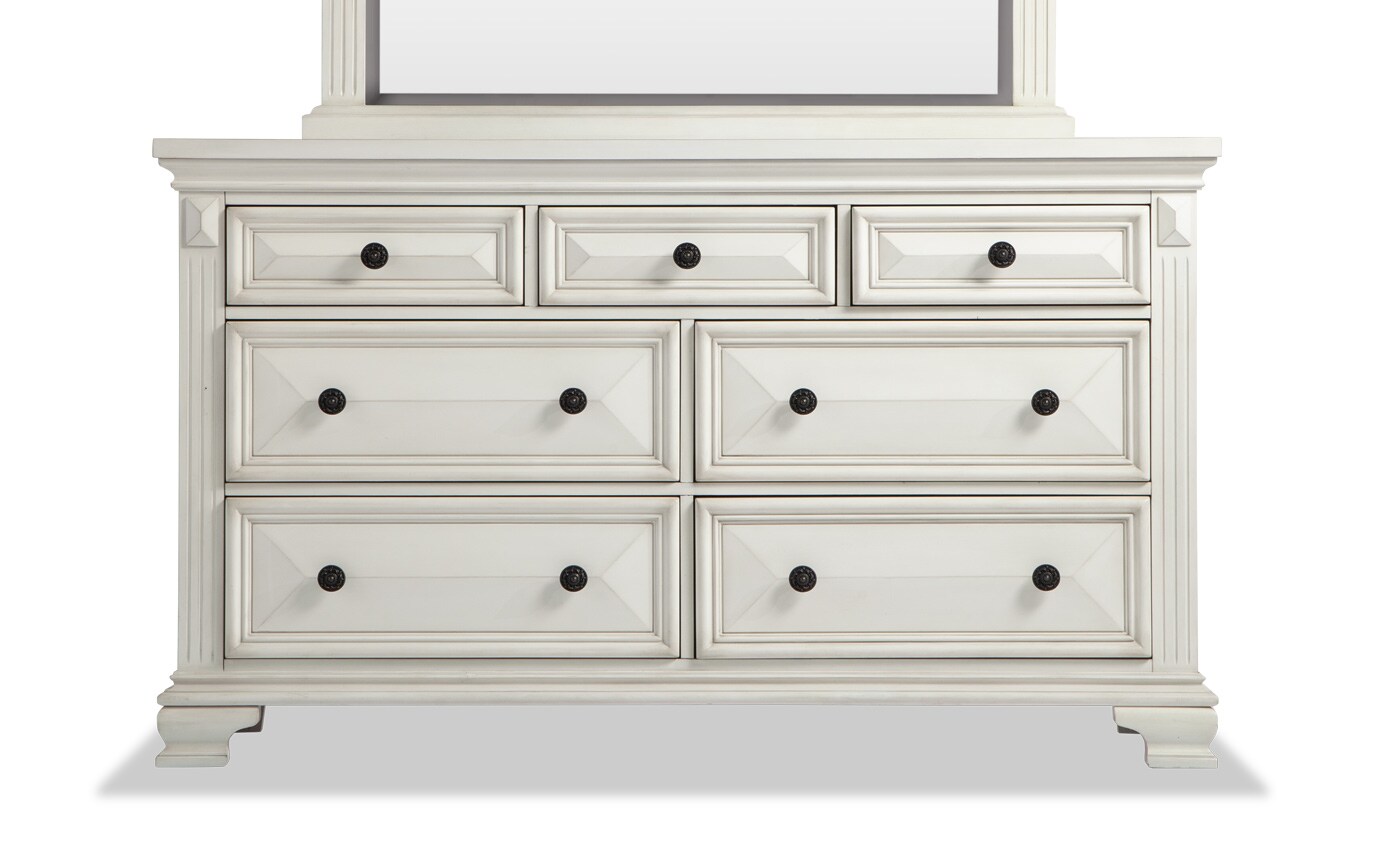 Palisades White Dresser Mirror Bobs Com