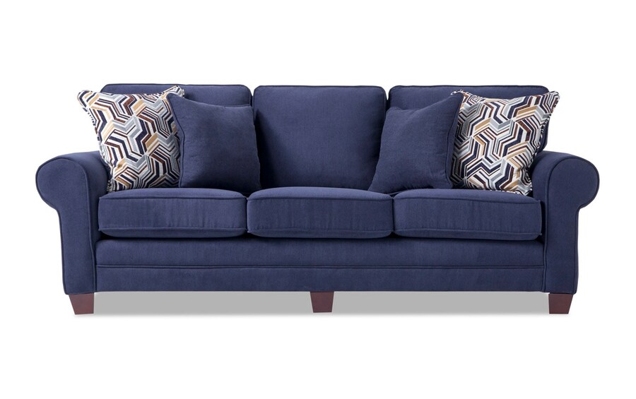 Gracie 90 Navy Sofa Bobs Com