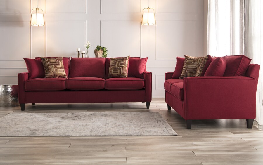 Jessie 80 Red Sofa Bobs Com
