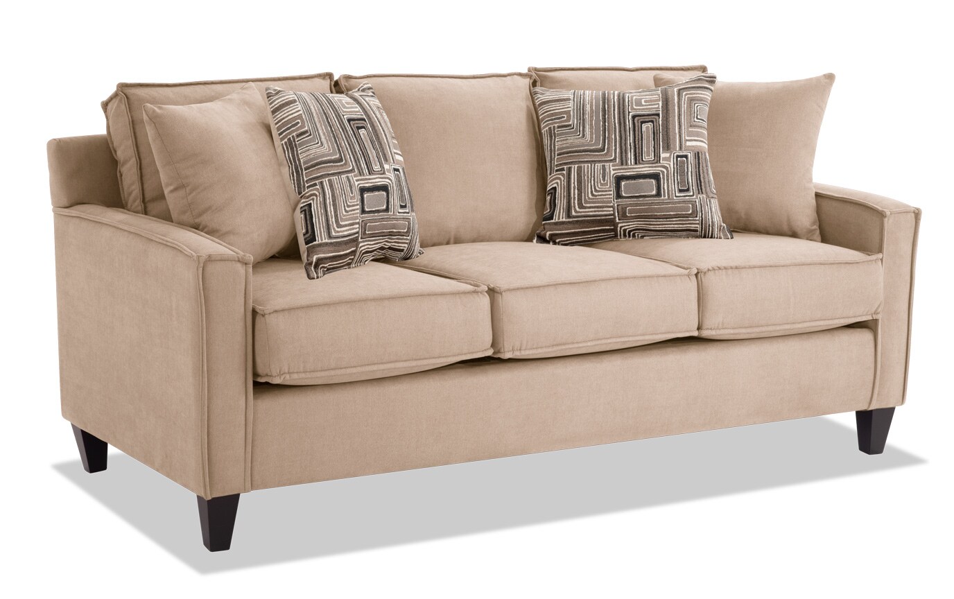 Jessie 80 Gray Bob O Pedic Gel Queen Sleeper Sofa