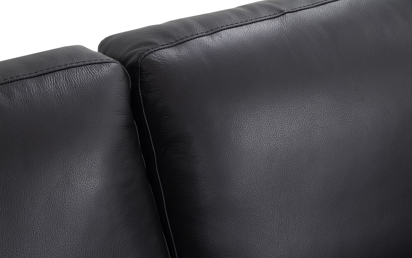 Antonio Light Gray Leather Sofa