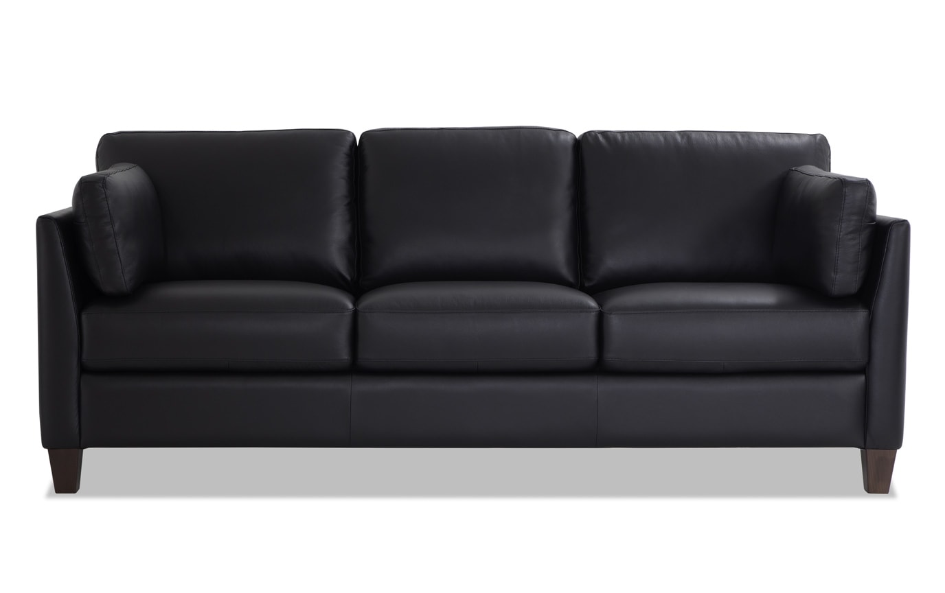 Antonio Black Leather Sofa Set Antonio Black Leather Sofa Set