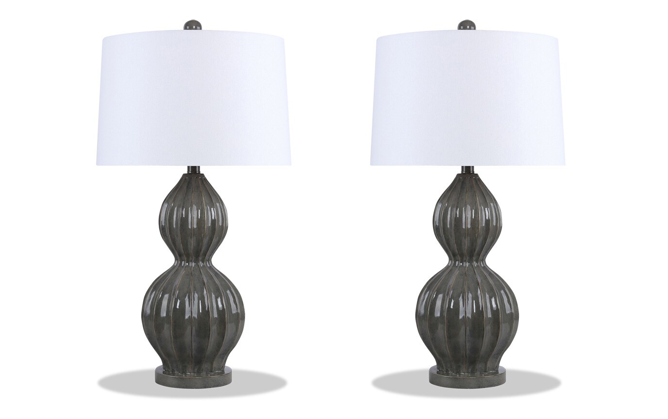 Set Of 2 Heather Gray Lamps Bobs Com - Annapolis Lamp And Shade Center Set Of 2 Heather Gray Lamps Bobs Com - Annapolis Lamp And Shade Center