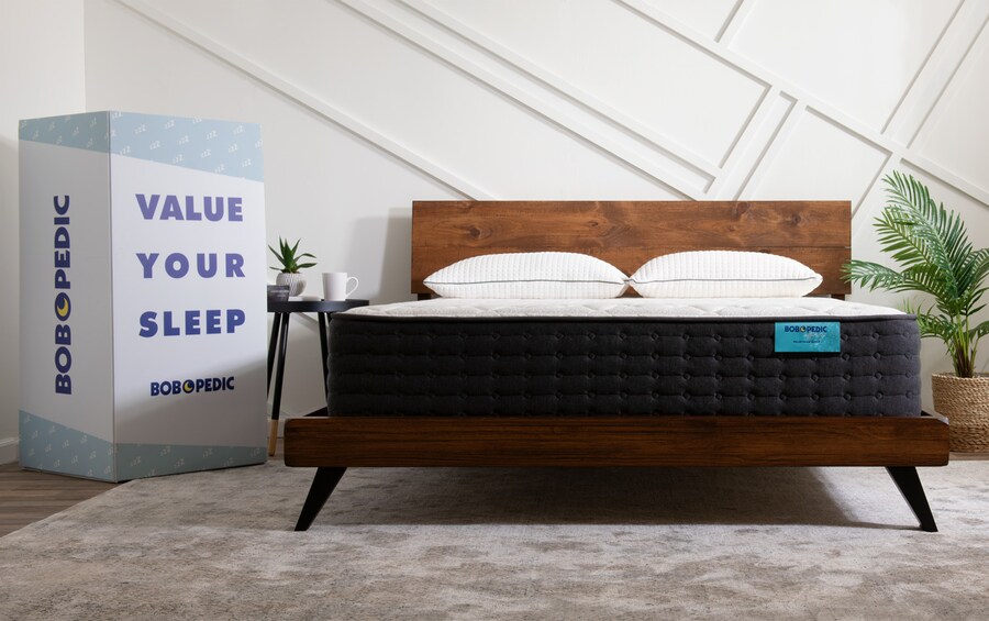 Bob O Pedic Affinity Hybrid Queen Mattress Bob S Discount Furniture